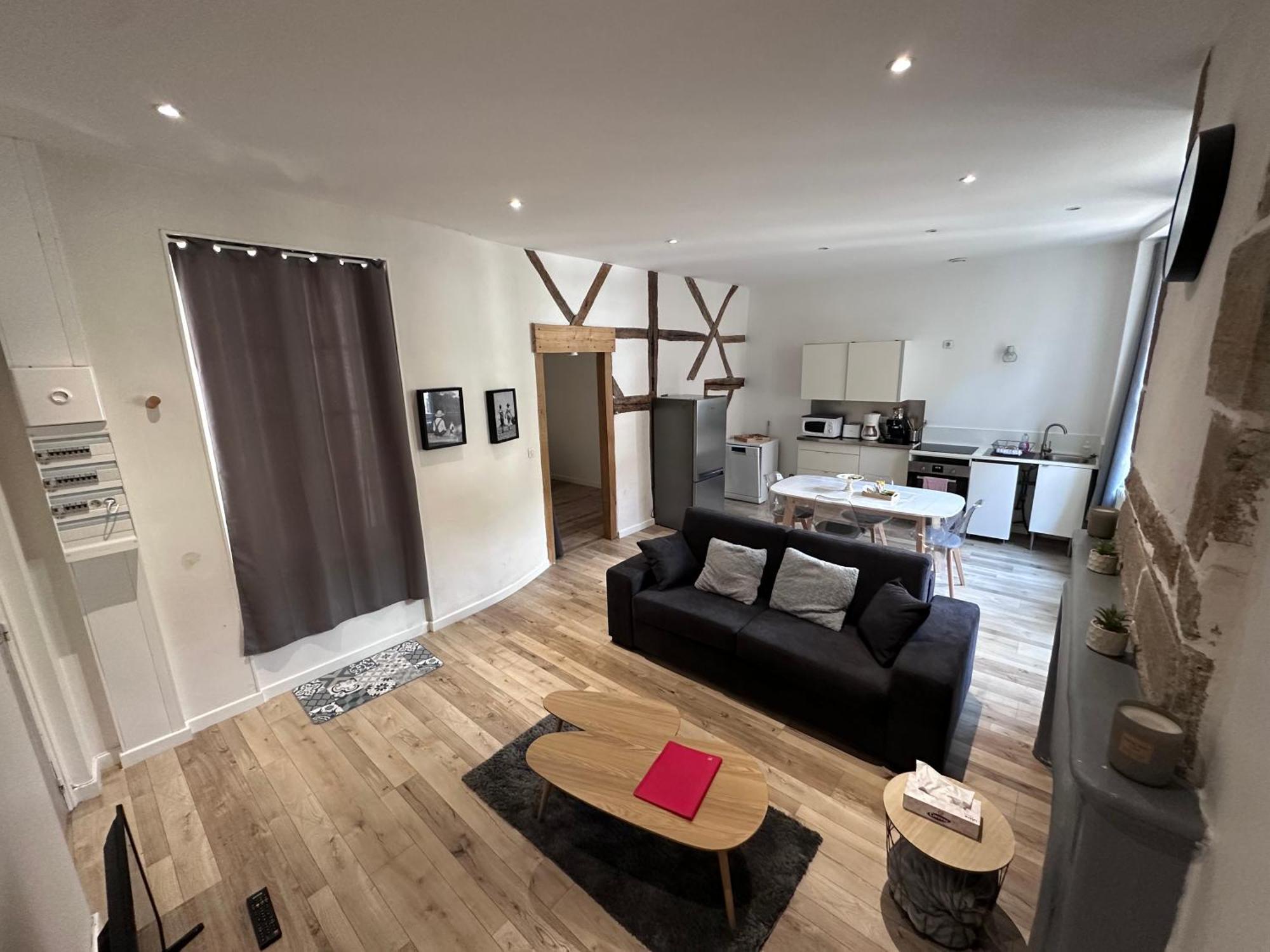 Bel Appartement En Coeur De Ville - 20 Minutes Du Pal Moulins  Eksteriør billede